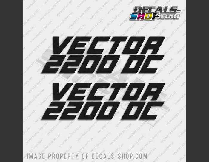 Hydra-Sports Vector 2200 DC Boat Decal Set of 2 x 15"